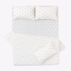Kohana Stripe 100% Cotton Double Bedsheet, 186TC - Double Size | haus & kinder