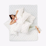 Kohana Stripe 100% Cotton Double Bedsheet, 186TC - Double Size | haus & kinder