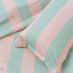 Nagomi Stripe 100% Cotton Double Bedsheet, 186TC - Double Size | haus & kinder