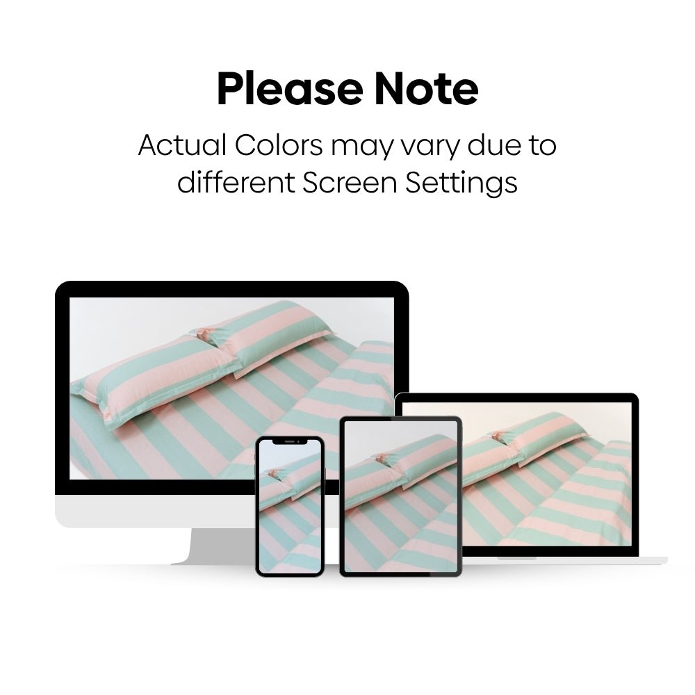 Nagomi Stripe 100% Cotton Double Bedsheet, 186TC - Double Size | haus & kinder