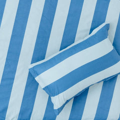 Asagi Stripe 100% Cotton Double Bedsheet, 186TC - Double Size | haus & kinder