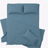 Seiji 100% Cotton Solid Double Bedsheet, 186TC