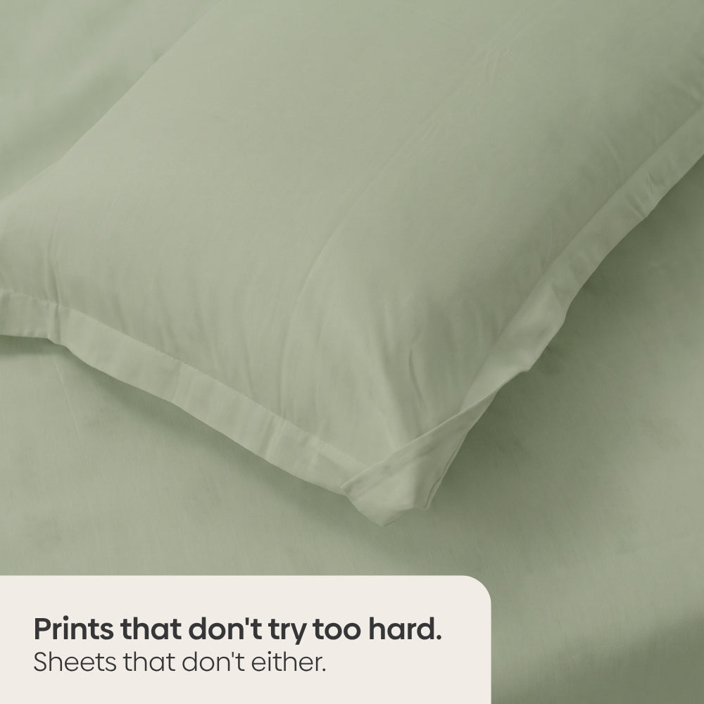 Hisui 100% Cotton Solid Double Bedsheet, 186TC