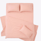 Tokiiro 100% Cotton Solid Double Bedsheet, 186TC