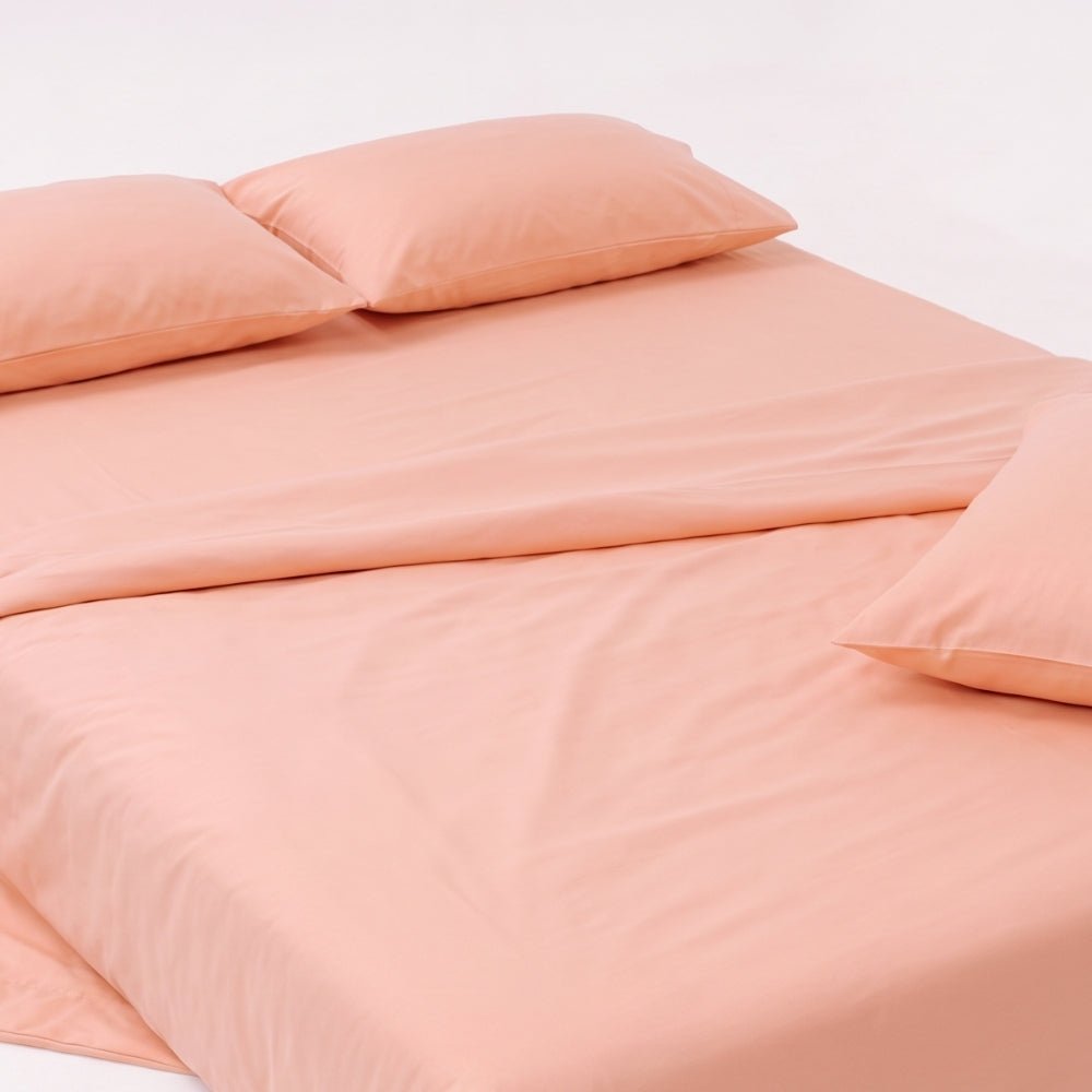 Tokiiro 100% Cotton Solid King Size Bedsheet, 186 TC - Solid Bedsheets | haus & kinder