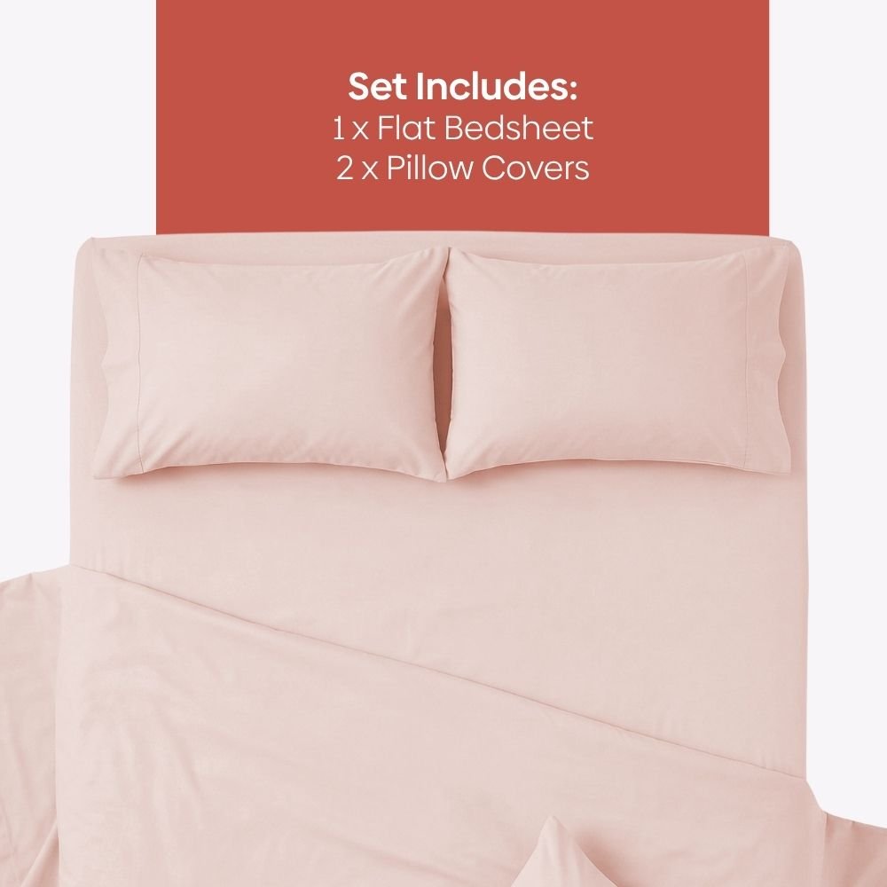Tokiiro 100% Cotton Solid King Size Bedsheet, 186 TC - Solid Bedsheets | haus & kinder