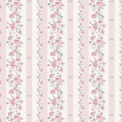 Florence Single Bed Sheet Set of 4, Ivory & Pink