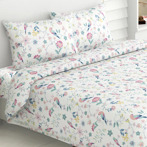 Exotic Wings, 100% Cotton King Bedsheet, 186 TC