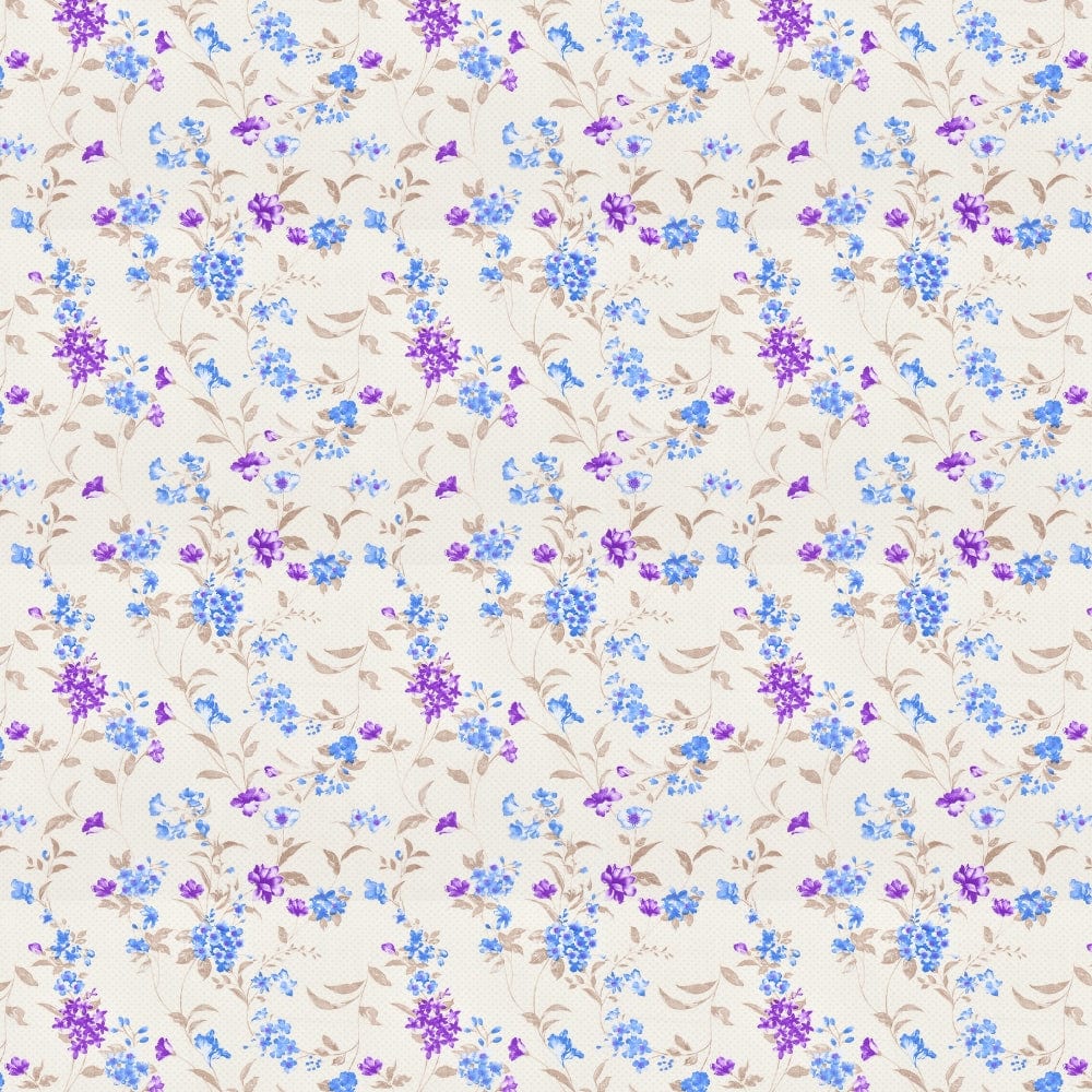 Nordic Haven All-Season Double Microfiber Bedsheet- Purple, White