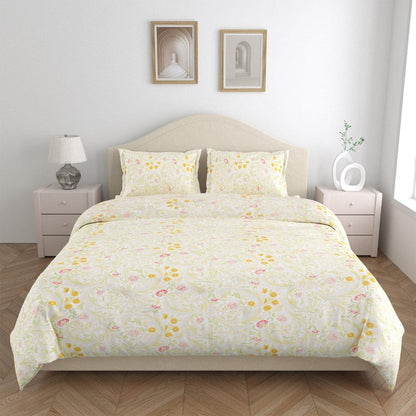 Ultra Soft Feel Bedsheet Set, Yellow Blossom Aura