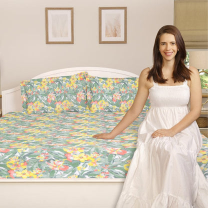 Ultra Soft Feel Bedsheet Set, Multicolor Bloomshroud Print