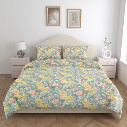 Ultra Soft Feel Bedsheet Set, Multicolor Bloomshroud Print