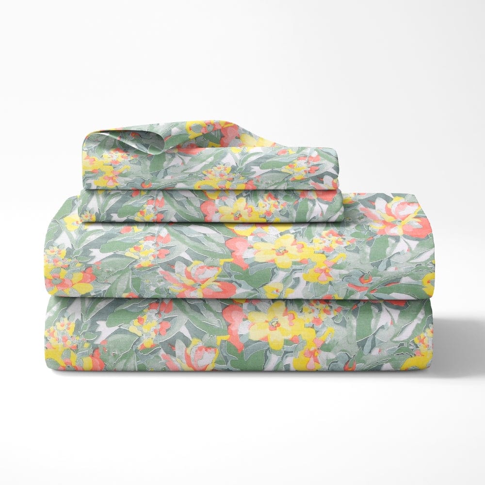 Ultra Soft Feel Bedsheet Set, Multicolor Bloomshroud Print