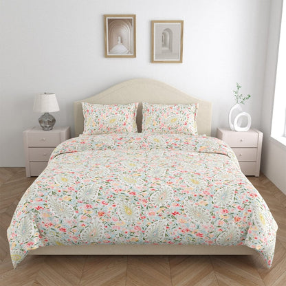 Ultra Soft Feel Bedsheet Set, Multicolor Fleuriscent Print