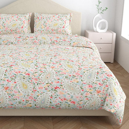 Ultra Soft Feel Bedsheet Set, Multicolor Fleuriscent Print