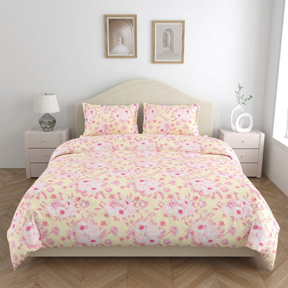 Ultra Soft Feel Bedsheet Set, Pink Petaluxe Drift