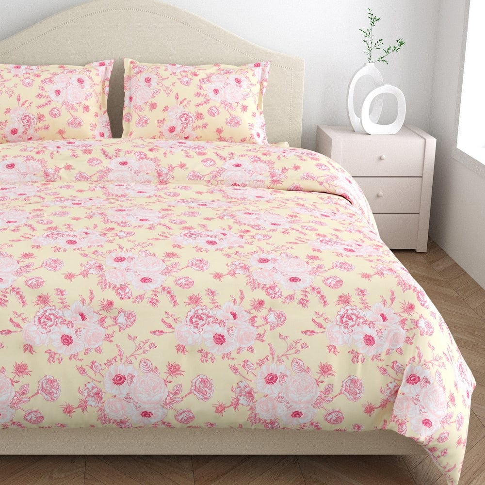 Ultra Soft Feel Bedsheet Set, Pink Petaluxe Drift