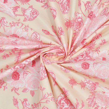 Ultra Soft Feel Bedsheet Set, Pink Petaluxe Drift