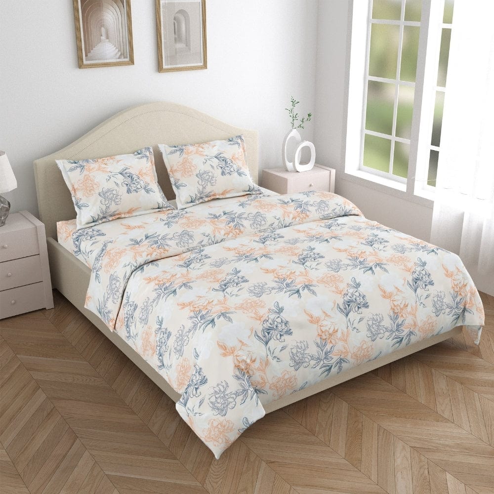 Ultra Soft Feel Bedsheet Set, Beige Verdelique Design