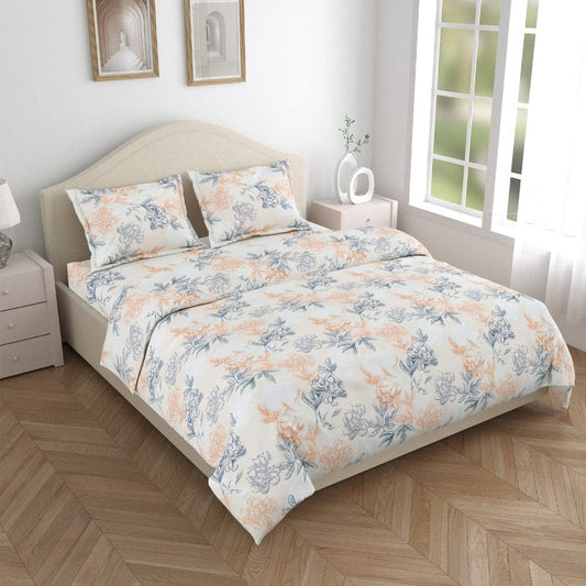 Ultra Soft Feel Bedsheet Set, Beige Verdelique Design