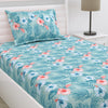Celestial Garden Ultra Soft Single Flat Microfiber Bedsheet, Blue