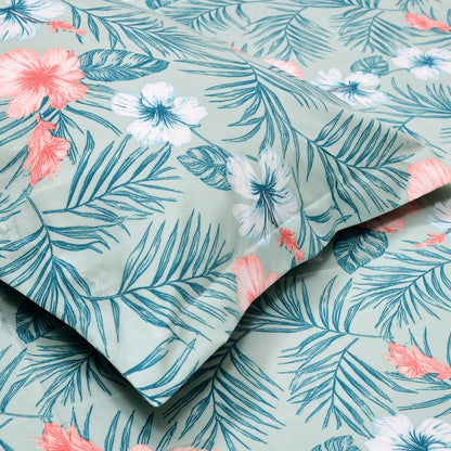 Celestial Garden Ultra Soft Single Flat Microfiber Bedsheet, Blue