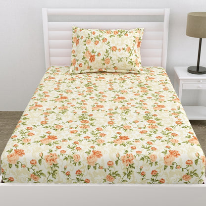 Eden Whirl Ultra Soft Single Flat Microfiber Bedsheet, Multicolor