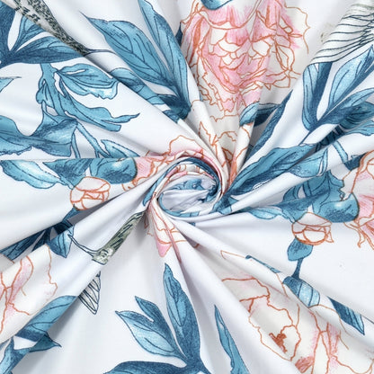 Orchid Aura Ultra Soft Single Flat Microfiber Bedsheet, Blue-Pink