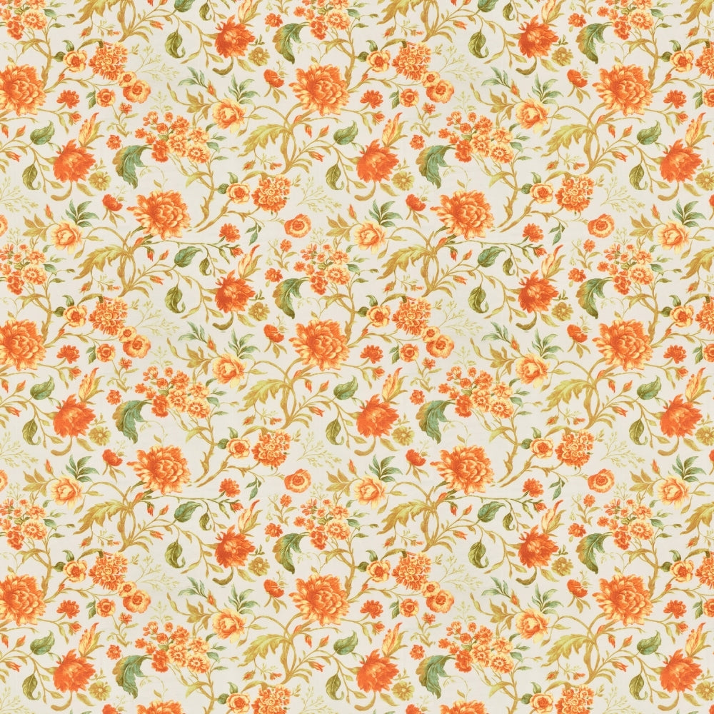 Petal Reverie Ultra Soft Single Flat Microfiber Bedsheet, Orange