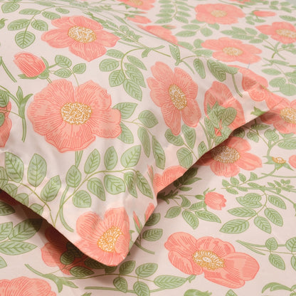 Twilight Florals Ultra Soft Single Flat Microfiber Bedsheet, Pink