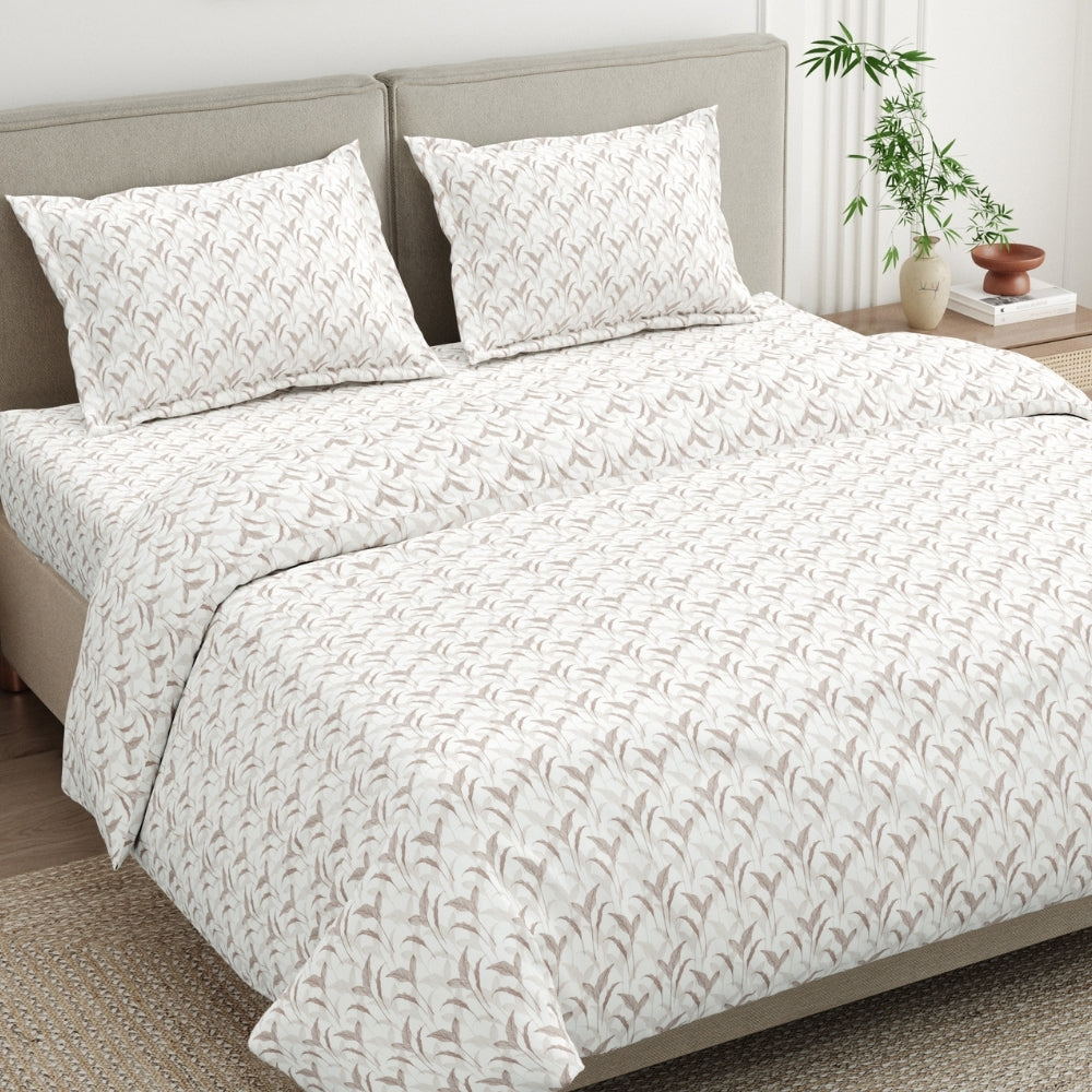 Velvet Canopy 100% Cotton Double Size Bedsheet, 300 TC