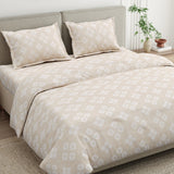 Crystal Loom 100% Cotton King Size Bedsheet, 300 TC