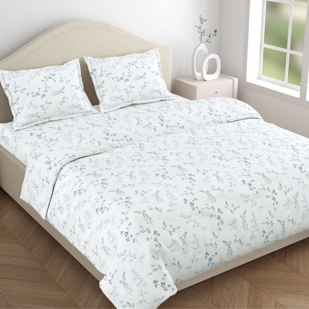 Blossom Nest 100% Cotton Double Size Bedsheet, 144 TC