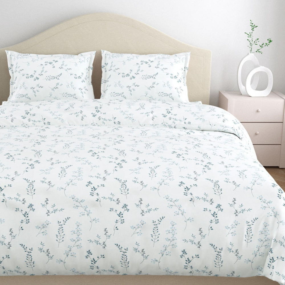 Blossom Nest 100% Cotton Double Size Bedsheet, 144 TC
