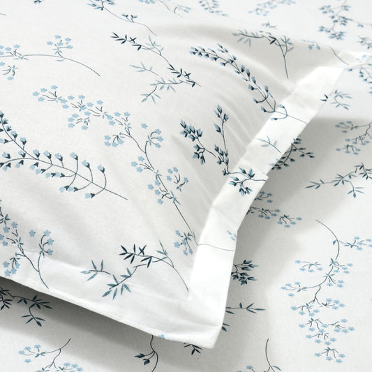 Blossom Nest 100% Cotton Double Size Bedsheet, 144 TC
