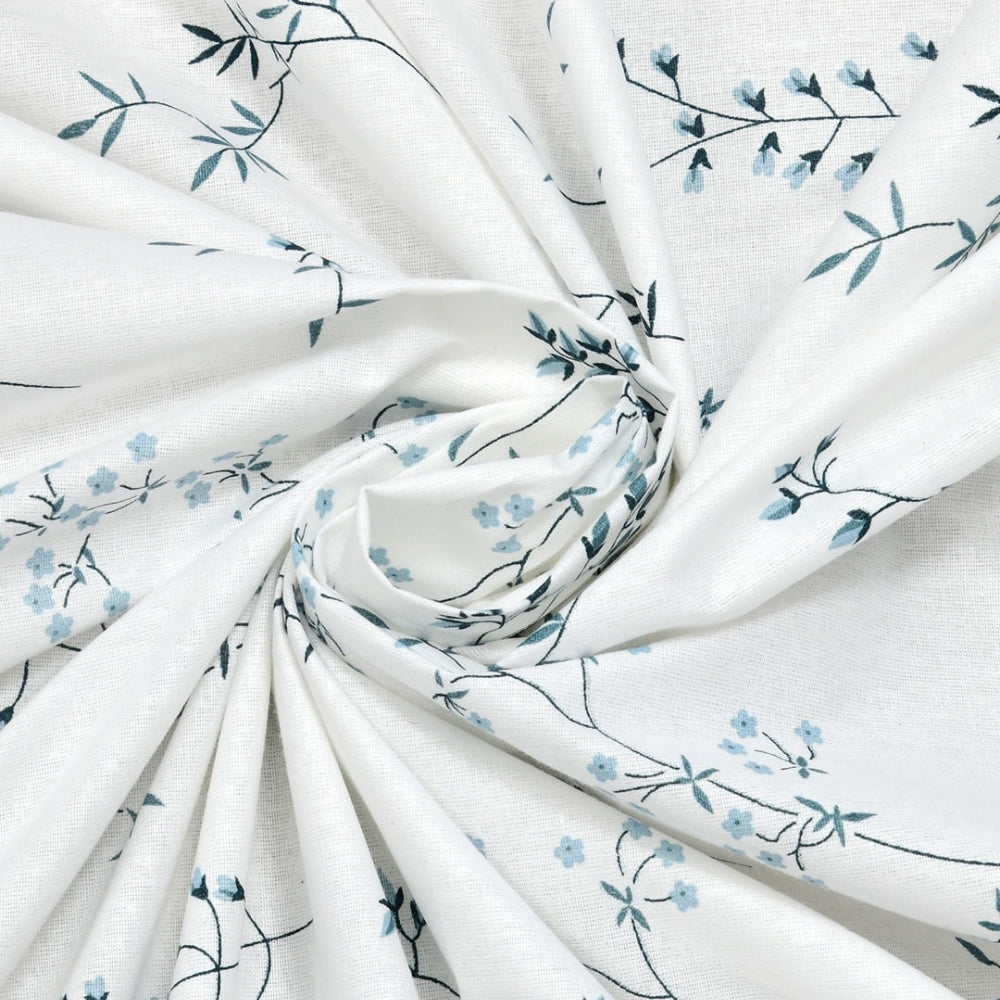 Blossom Nest 100% Cotton Double Size Bedsheet, 144 TC