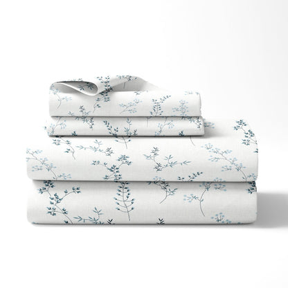 Blossom Nest 100% Cotton Double Size Bedsheet, 144 TC