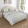 100% Combed Cotton 144 TC King Flat Bedsheet Lily Drift