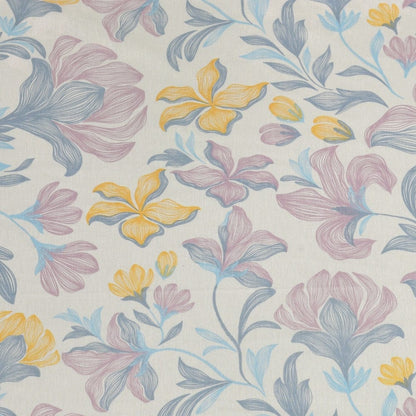 100% Combed Cotton 144 TC Double Fitted Bedsheet Lily Drift