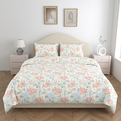 100% Combed Cotton 144 TC King Flat Bedsheet Petalhaze