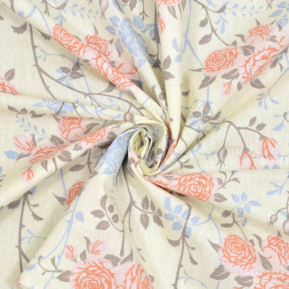 100% Combed Cotton 144 TC Double Flat Bedsheet Petalhaze