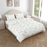 Rosaline Stripes 100% Cotton King Flat Bedsheet, 144 TC