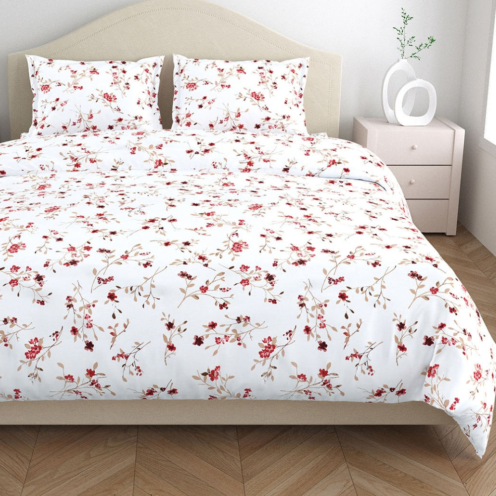 SpringTide 100% Cotton Double Size Bedsheet, 144 TC