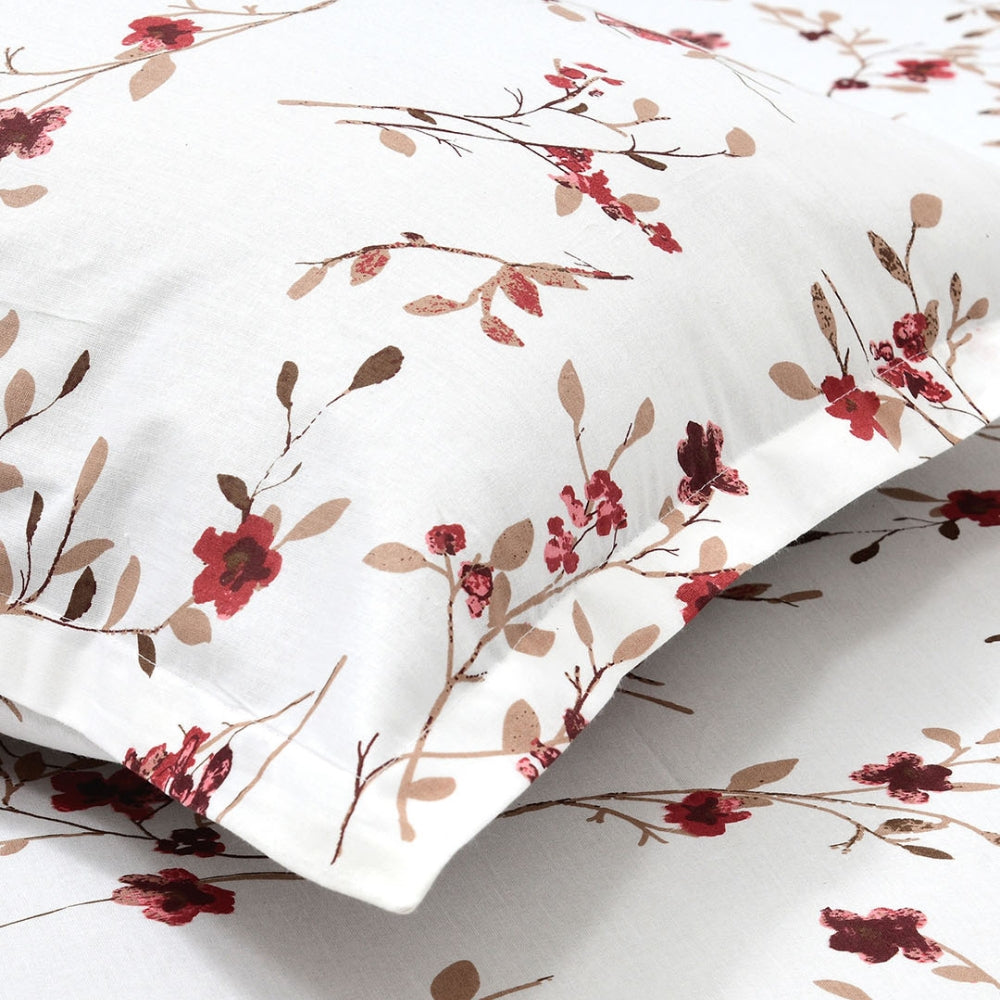 SpringTide 100% Cotton Double Size Bedsheet, 144 TC