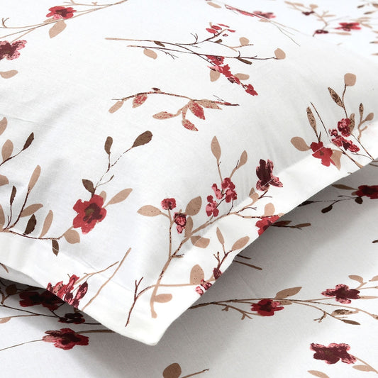SpringTide 100% Cotton Double Size Bedsheet, 144 TC