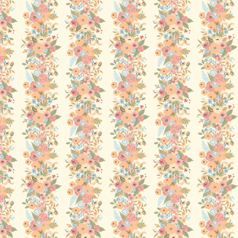 100% Combed Cotton 144 TC King Flat Bedsheet Vintage Peony