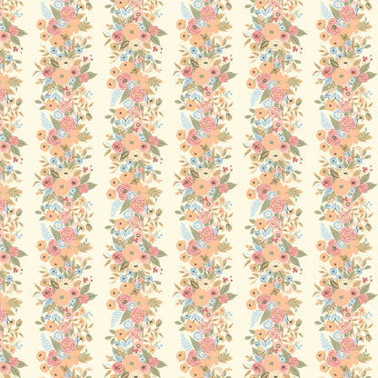 100% Combed Cotton 144 TC King Flat Bedsheet Vintage Peony