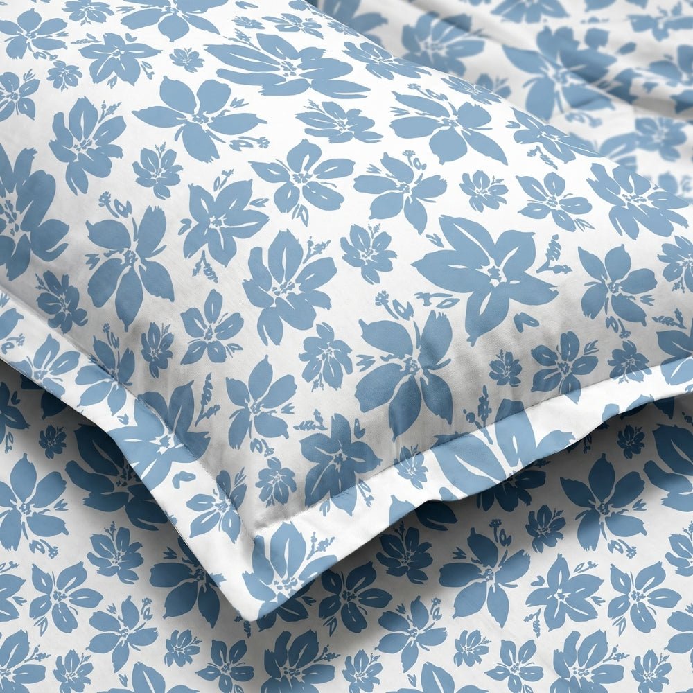 Bluebell Whisper 100% Cotton King Bedsheet, 144 TC - Bedsheets | haus & kinder