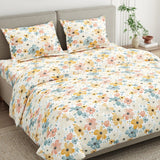 Hawaiian Petals 100% Cotton King Bedsheet, 144 TC - Bedsheets | haus & kinder