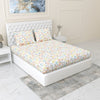 Island Bloom 100% Cotton King Fitted Bedsheet, 144 TC